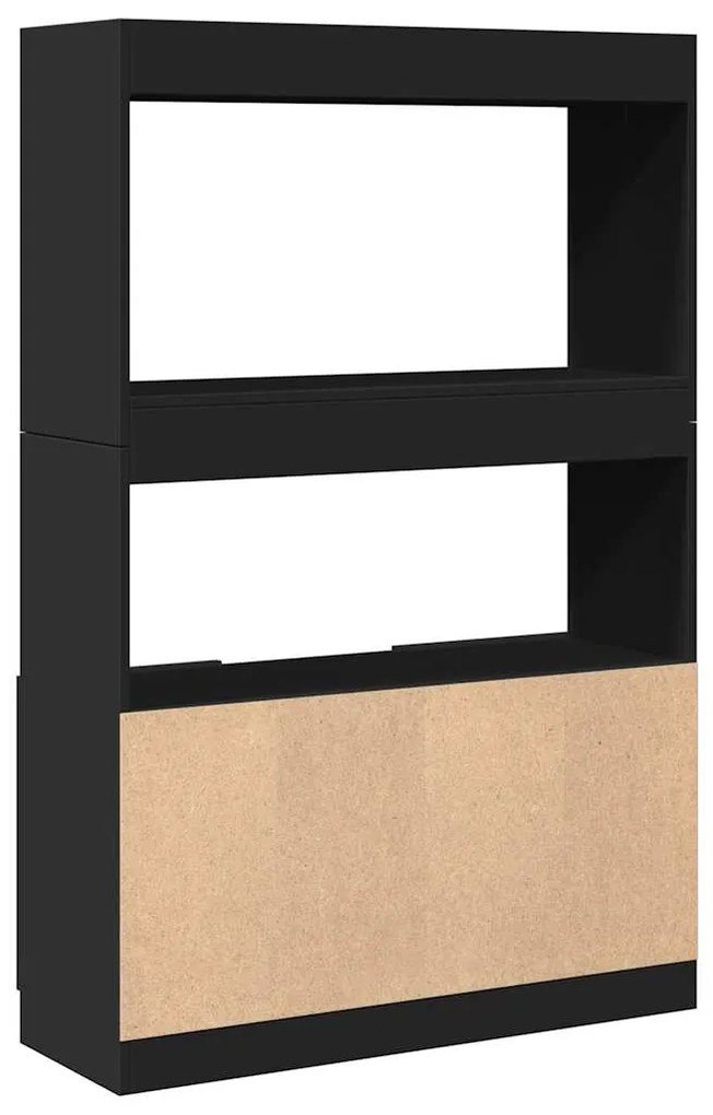 vidaXL Ντουλάπι Μαύρο 92x33x140 εκ. από Επεξεργασμένο Ξύλο