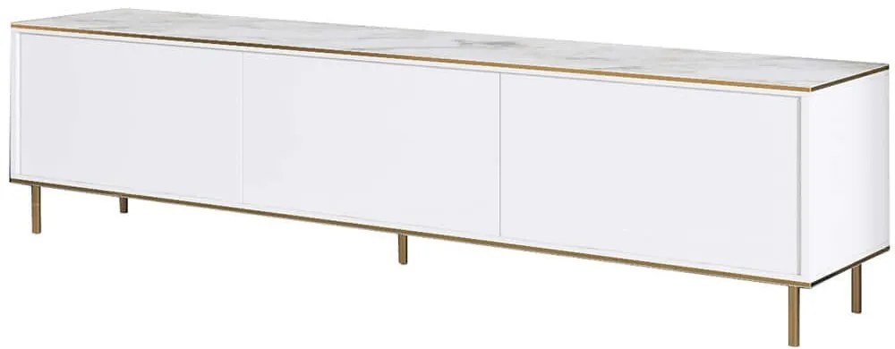 Έπιπλο Tηλεόρασης Imaj 382NRC1143 180x35x45,2cm Marble Effect White