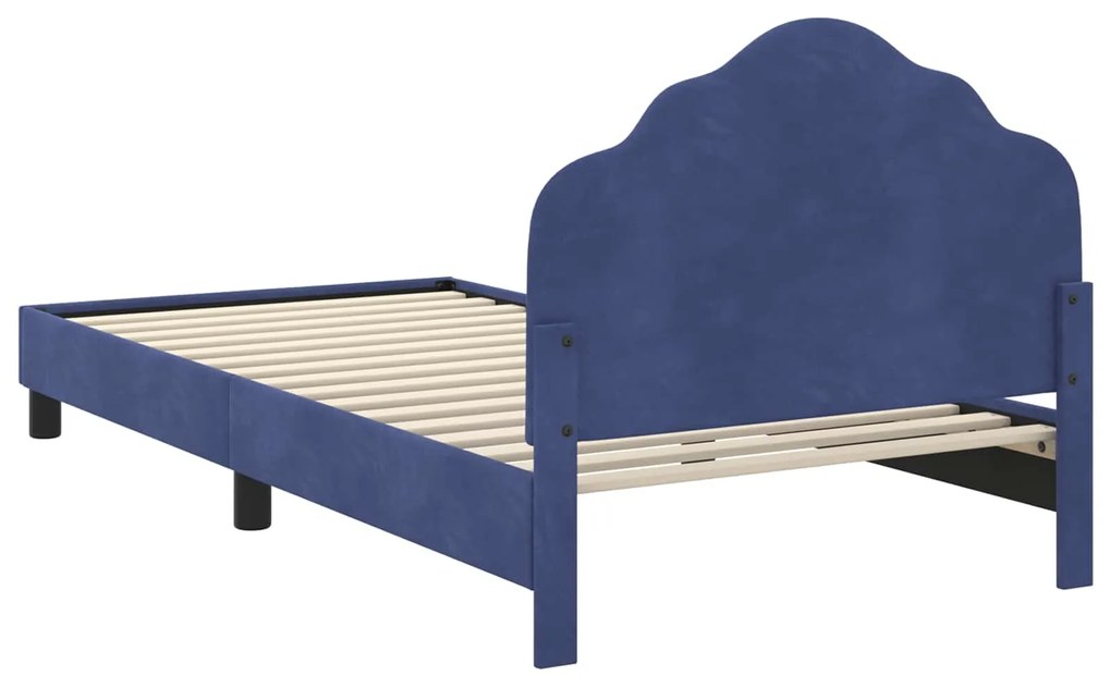 vidaXL Κρεβάτι Παιδικής Κρεβατοκάμαρας με Κεφαλάκι Μπλε Αστυνομίας