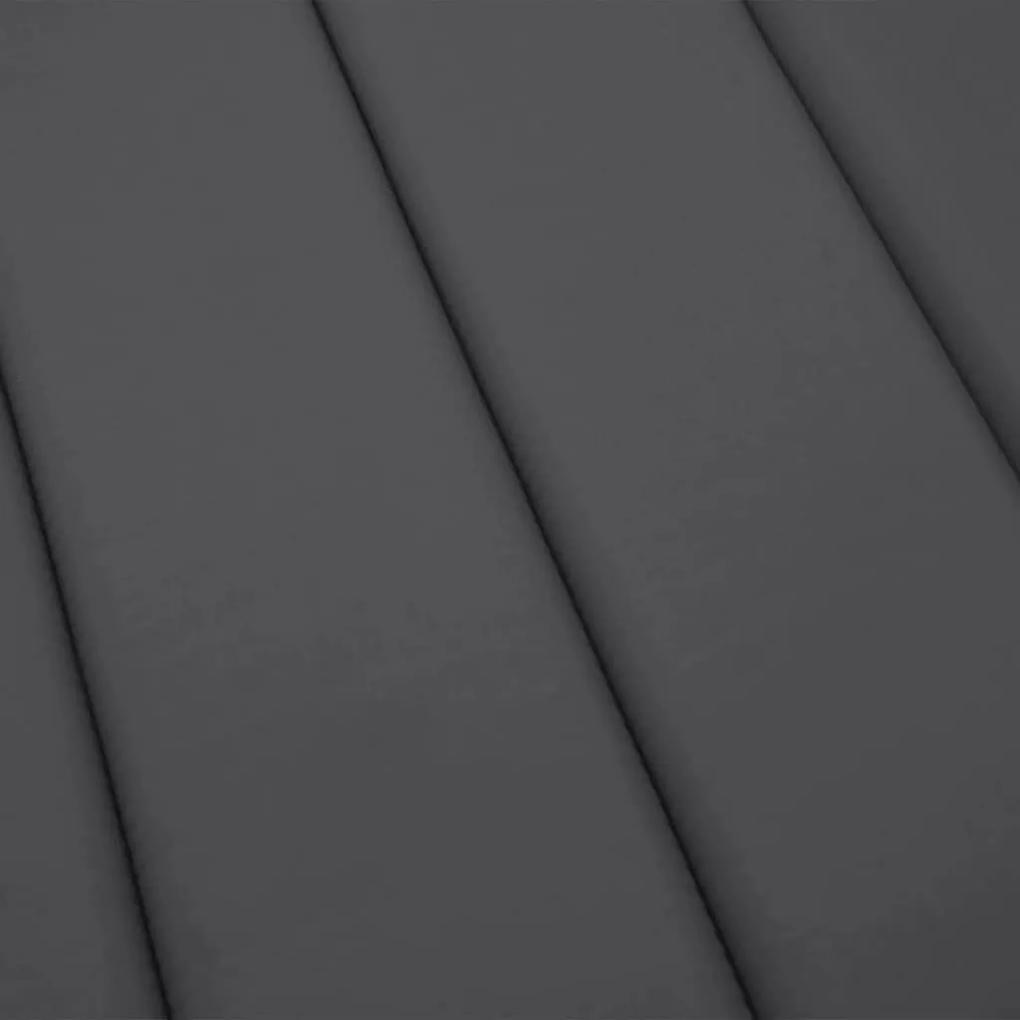 Μαξιλάρι Ξαπλώστρας Ανθρακί 200 x 60 x 3 εκ. από Ύφασμα Oxford - Ανθρακί