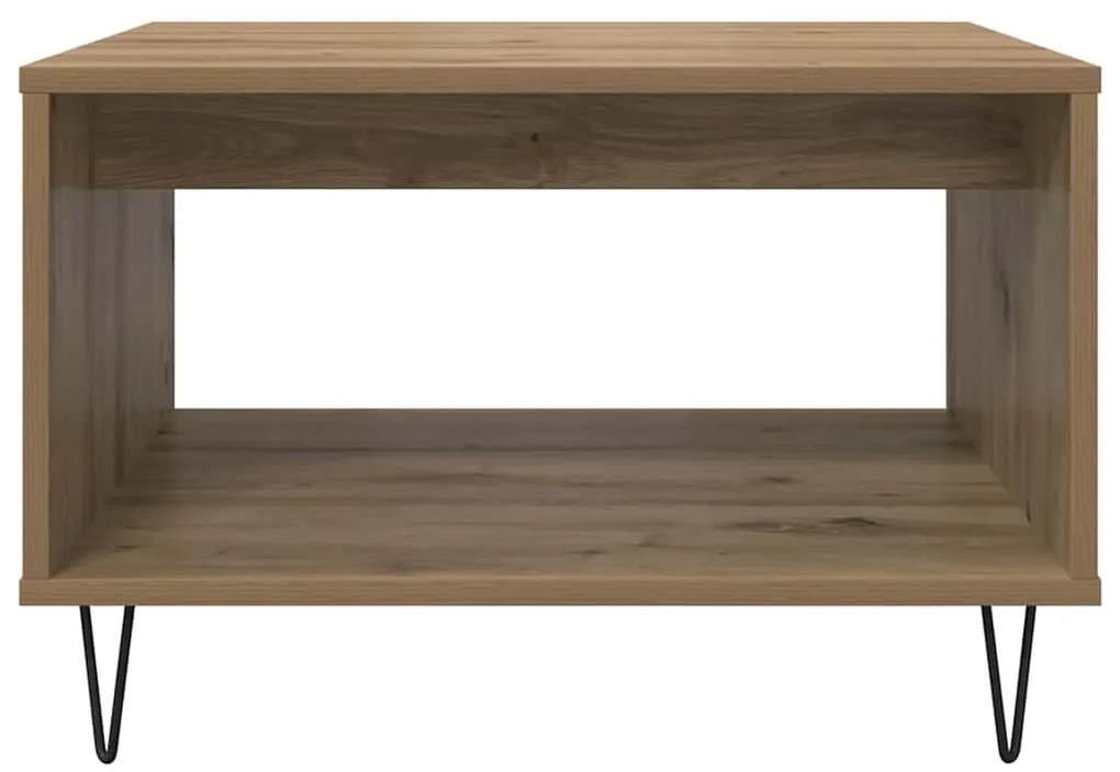 vidaXL Τραπεζάκι σαλονιού artisan δρυς 60 x 50 x 40 εκ