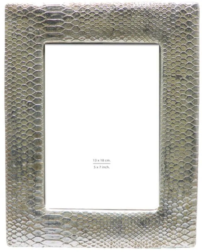 Κορνίζα Trim 023184 13x18cm Silver Γυαλί,Polyresin