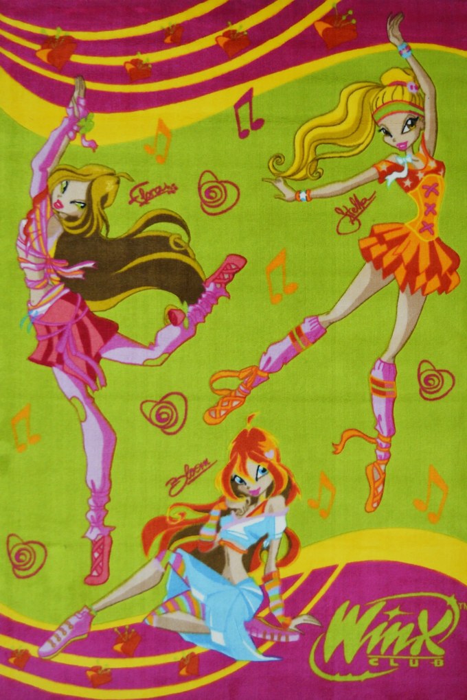 Χαλί Winx Printed 7302 Green Pile 133X200cm