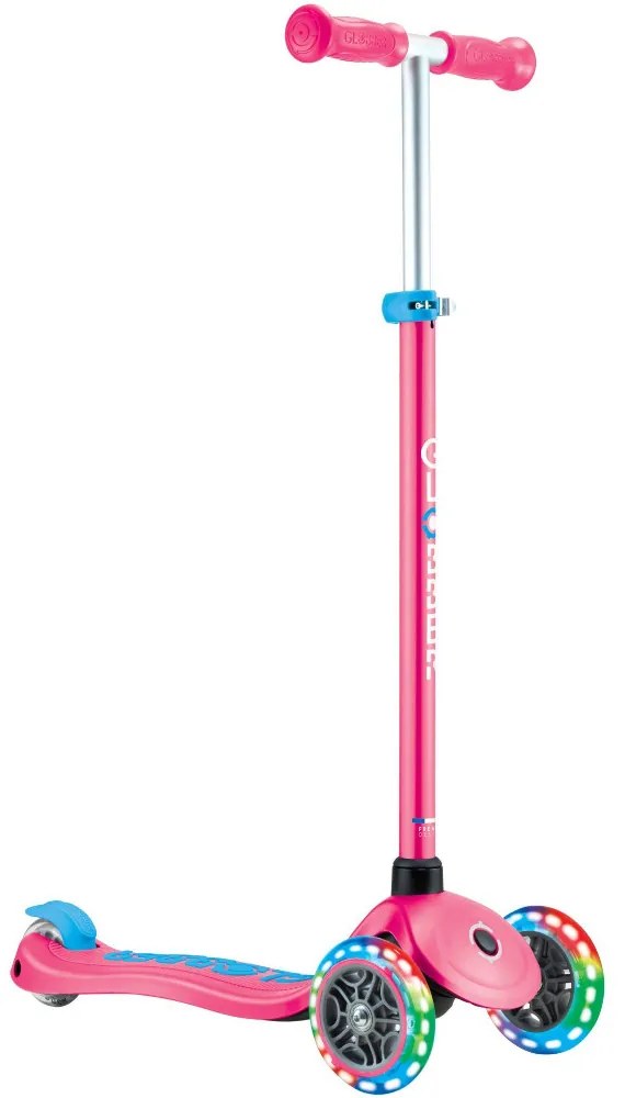 Globber Scooter Primo Plus Lights Fuchsia