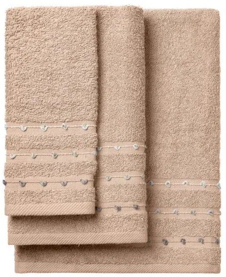 Beauty Home Σετ πετσέτες Art 3463 Σετ 3τμχ Μπεζ