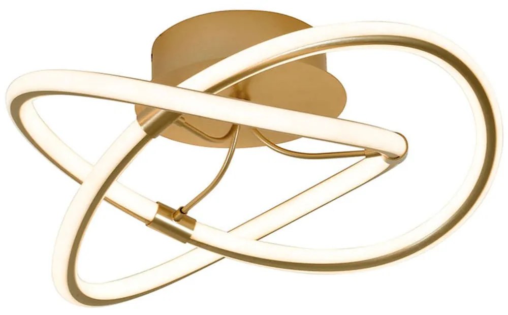 Φωτιστικό Οροφής - Πλαφονιέρα Lorra 4250900 Led Gold Viokef Metal