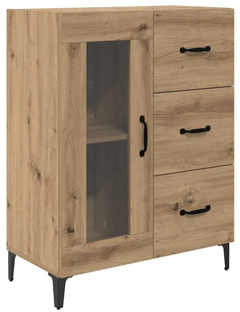 vidaXL Highboard Artisan Oak 69,5 x 34 x 180 εκ. Επεξεργασμένο ξύλο