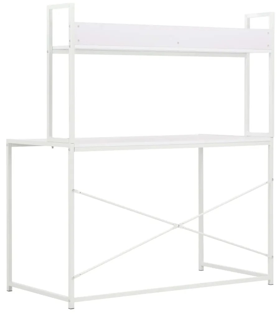 vidaXL Γραφείο Υπολογιστή Λευκό 120 x 60 x 138 εκ.