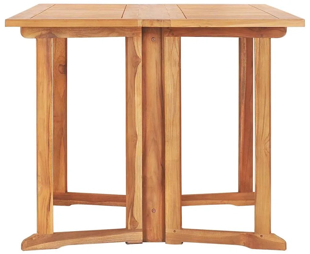 vidaXL Τραπέζι Κήπου Butterfly Πτυσσόμενο 150x90x75 εκ Μασίφ Ξύλο Teak