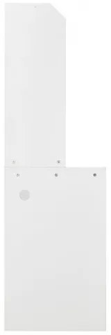 VEVOR 64&quot; Corner Storage Cabinet with Charging Station Adjustable Shelves White