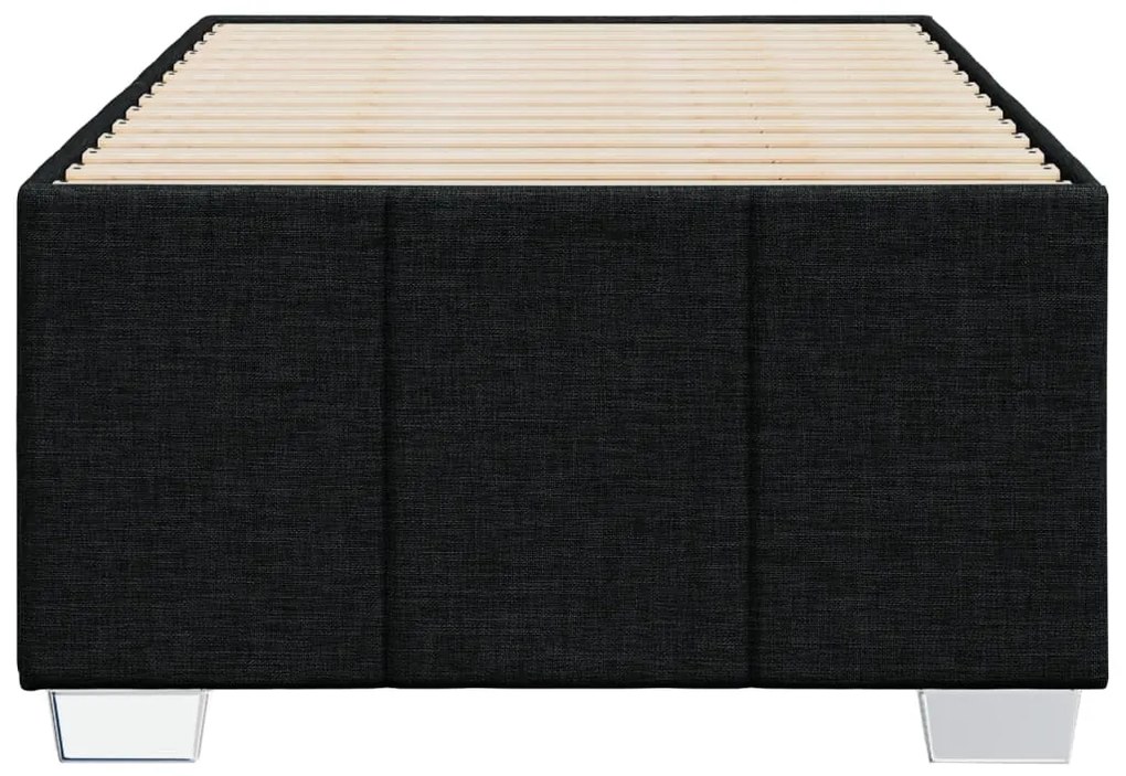 vidaXL Σκελετός Κρεβατιού Χωρίς Στρώμα Μαύρο 90x190 εκ. Υφασμάτινο