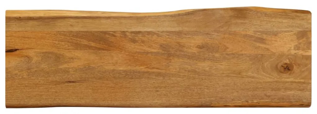 vidaXL Επιφάνεια Τραπεζιού 110x40x3,8 εκ. Live Edge Μασίφ Ξύλο Μάνγκο