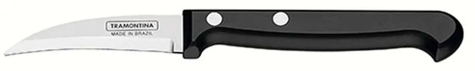 Μαχαίρι Ξεφλουδίσματος Ultracorte 020.23851.103 7,6cm Inox-Black Tramontina Stainless Steel