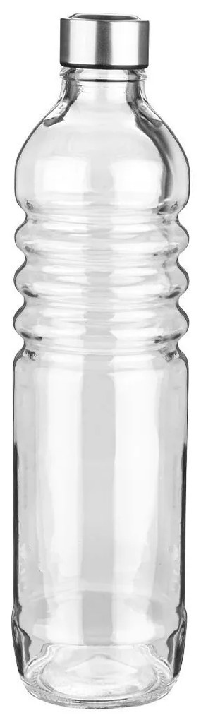 Μπουκάλι Γυάλινο 1250ml Με Μεταλλικο Καπάκι 8.1x8.1x29.5cm