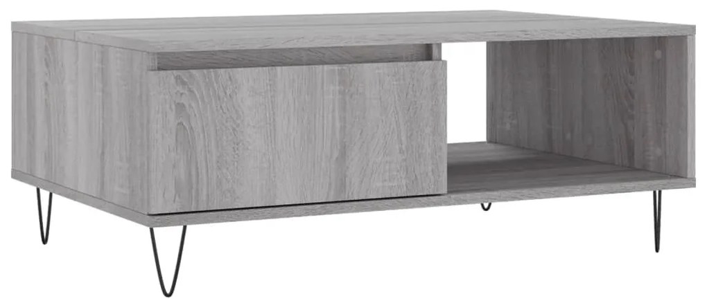 vidaXL Τραπεζάκι Σαλονιού Γκρι Sonoma 90x60x35 εκ. Επεξεργασμένο Ξύλο