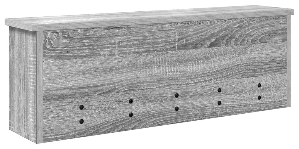 vidaXL Τοίχου Κρεμάστρα Γκρι sonoma 75 x 16 x 26 εκ Επεξεργασμένο ξύλο