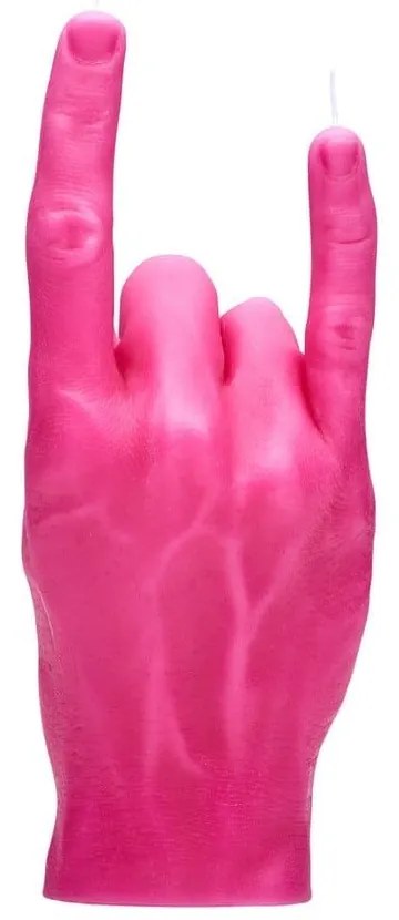 Κερί Χειρονομίας You Rock 310gr 20x8x7,5cm Pink Candle Hand Παραφίνη