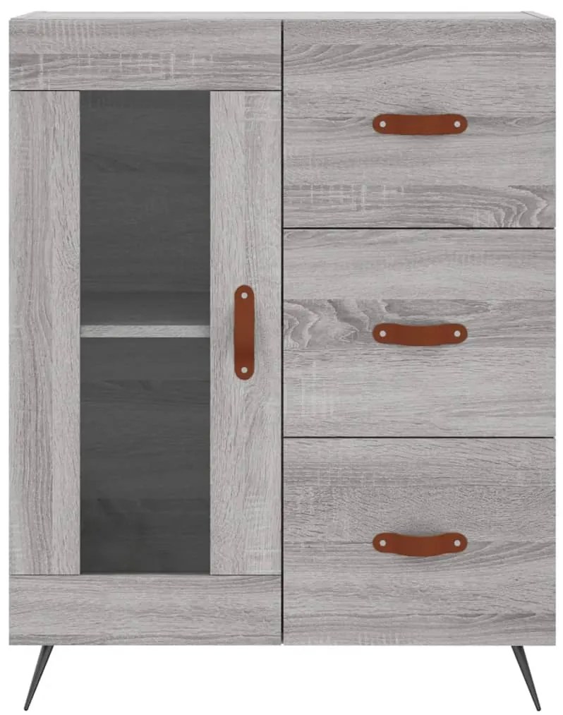 vidaXL Ντουλάπι Γκρι Sonoma 69,5 x 34 x 90 εκ. από Επεξεργασμένο Ξύλο