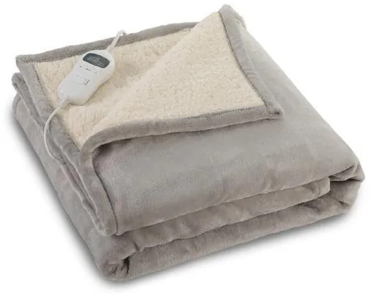 Ηλεκτρική Κουβέρτα Fleece 120w 80x130cm, 10 Ρυθμίσεις Θερμοκρασίας, Led Οθόνη, Χρονοδιακόπτης 1-10H, Πλενόμενη Eurolamp 300-29204