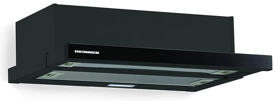Heinner HTCH-490GBK Συρόμενος Απορροφητήρας 90cm Μαύρος