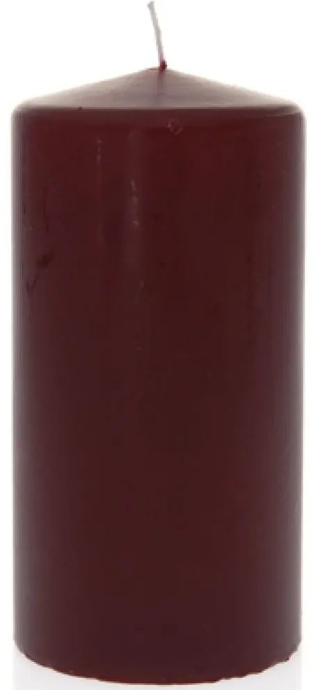 Κερί Κύλινδρος 36986 9x18cm Bordo Paraffin