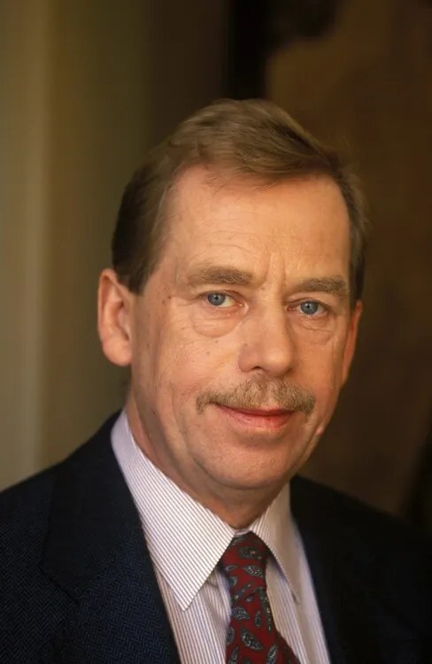 Φωτογραφία Prague: Vaclav Havel And Bernard Pivot, Frederic REGLAIN