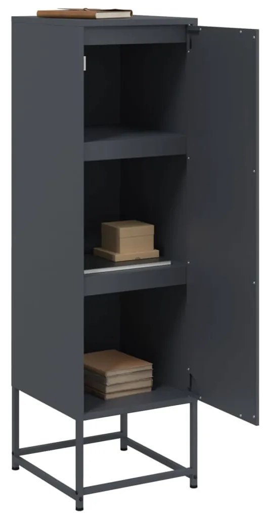 vidaXL Ντουλάπι Ανθρακί 36x39x123 εκ. από Ατσάλι