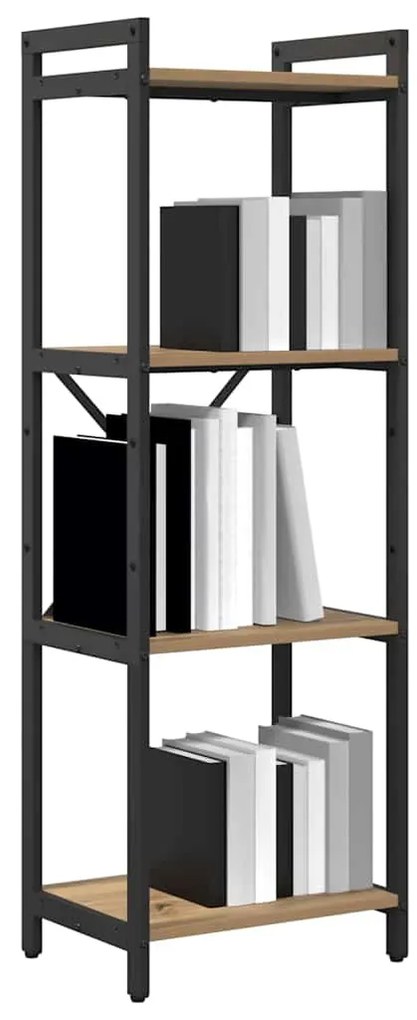 vidaXL Βιβλιοθήκη artisan δρυς 40 x 30 x 118 εκ Επεξεργασμένο ξύλο