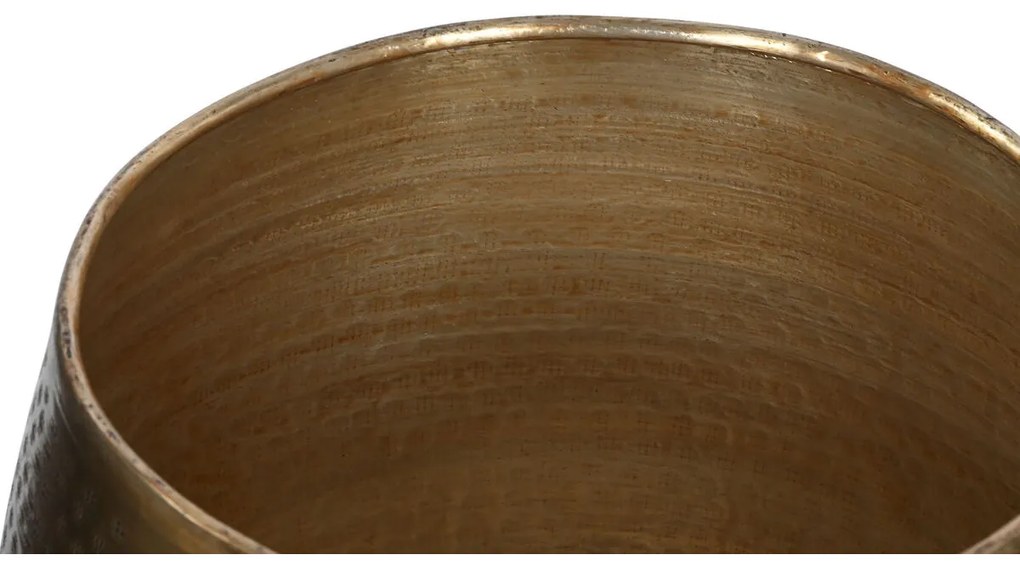 Σετ από Γλάστρες Home ESPRIT Χρυσό Αλουμίνιο 47 x 47 x 40,5 cm