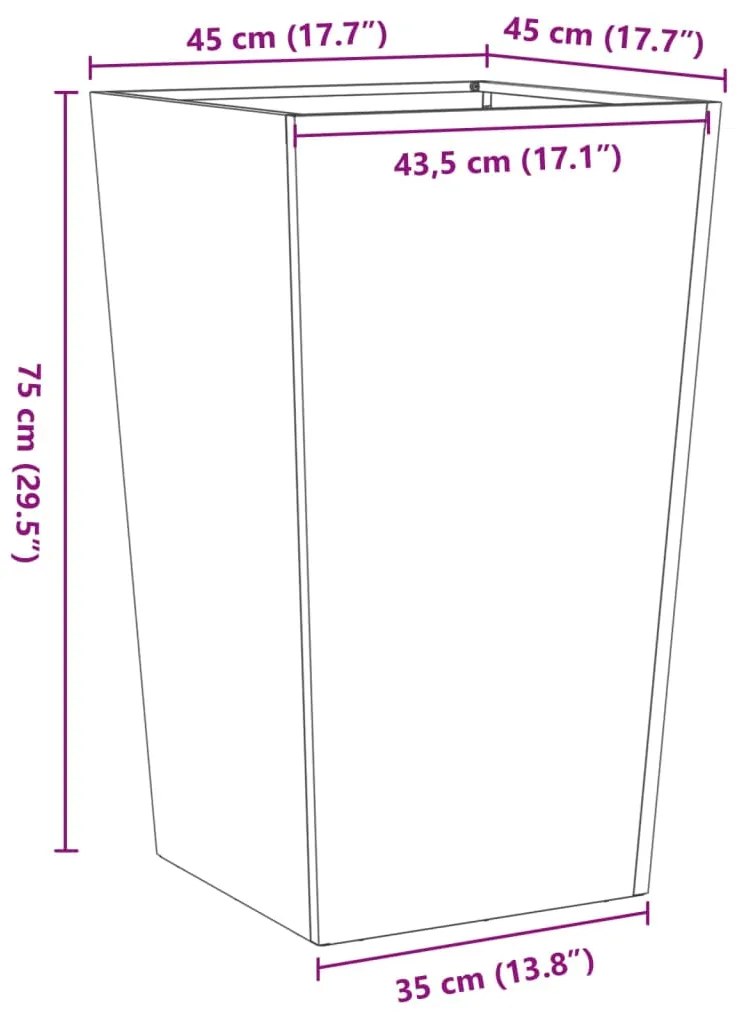 ΖΑΡΝΤΙΝΙΕΡΑ ΚΗΠΟΥ 45X45X75 ΕΚ. ΑΠΟ ΓΑΛΒΑΝΙΣΜΕΝΟ ΧΑΛΥΒΑ 851104