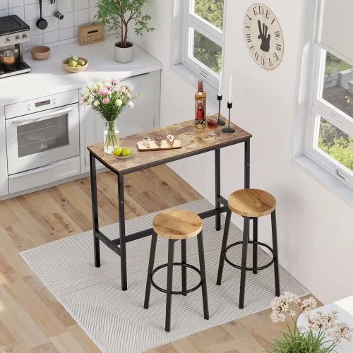 VEVOR Bar Table Height Pub Table Cocktail Counter Kitchen Dining 39x16x35.5 in