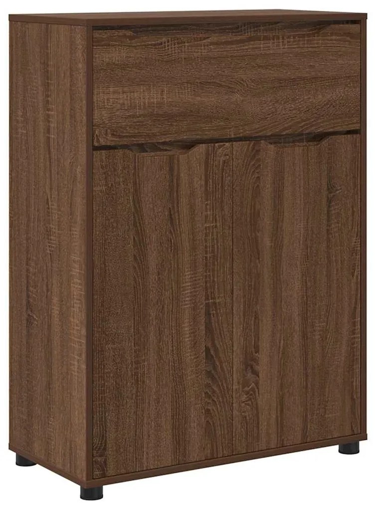 vidaXL Ντουλάπι Μπάνιου με συρτάρι Καφέ δρυς 72,5 x 36,5 x 100 εκ