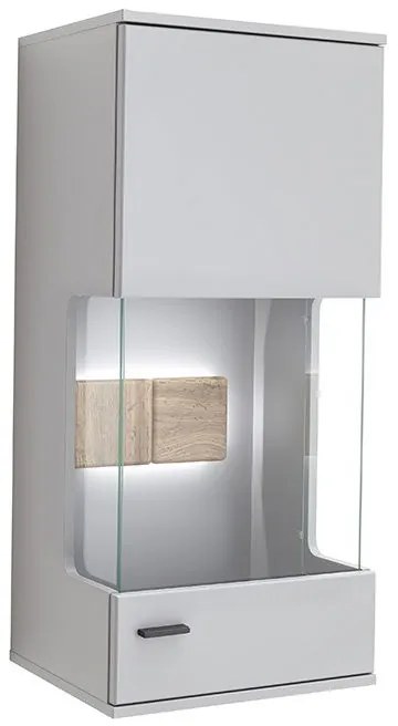 Dakar Κρεμαστή Βιτρίνα Γκρι 45x37x99