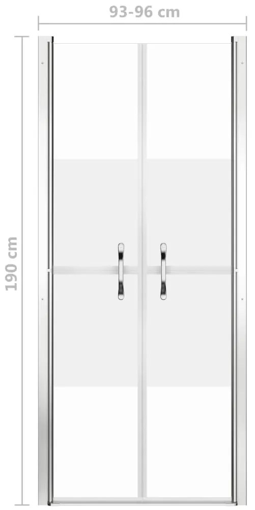 vidaXL Πόρτα Ντουζιέρας με Σχέδιο Αμμοβολής 96 x 190 εκ. από ESG