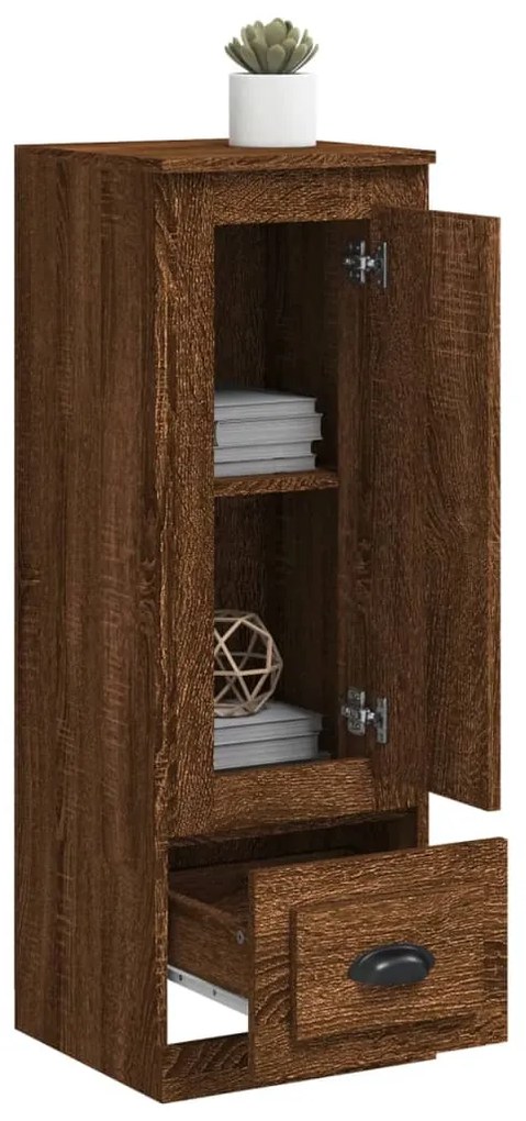 vidaXL Ντουλάπι Καφέ δρυς 36x35,5x103,5 εκ. από Επεξεργασμένο Ξύλο