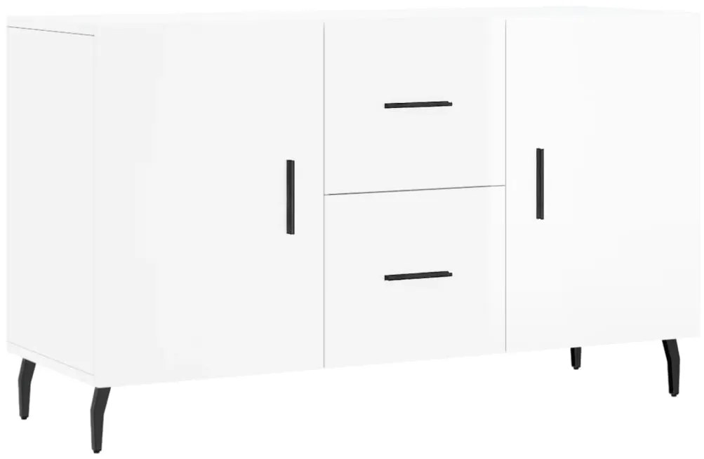 vidaXL Ντουλάπι Γυαλιστερό Λευκό 100 x 36 x60 εκ. Επεξεργασμένο Ξύλο