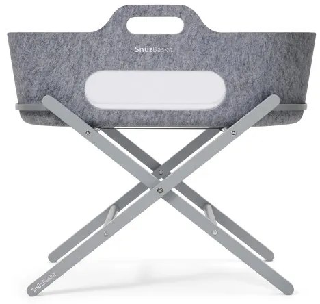 Καλαθούνα SNUZ SNUZBASKIT DARK GREY &amp; ΞΥΛΙΝΗ ΒΑΣΗ DOVE