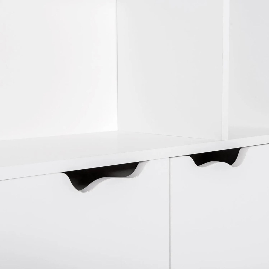 ΠΑΙΔΙΚΗ ΒΙΒΛΙΟΘΗΚΗ DREY  ΜΕΛΑΜΙΝΗ ΛΕΥΚΗ 103x33x169Υεκ