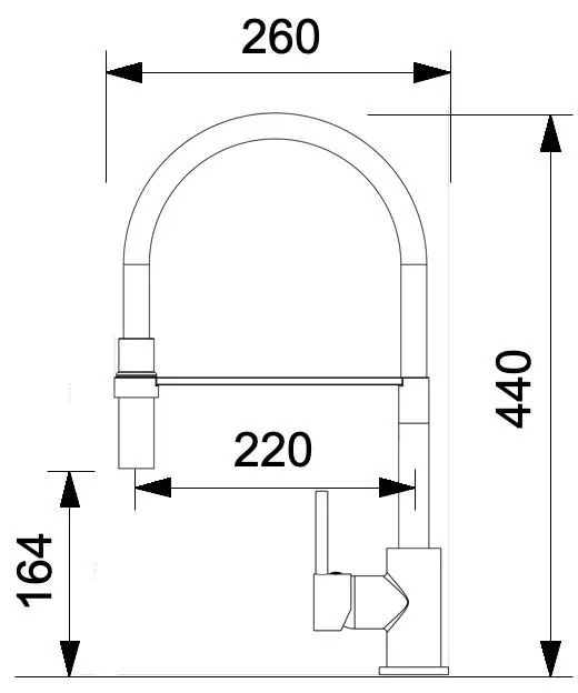 Μπαταρία Κουζίνας Flex Χρώμιο 9x26x44 εκ.