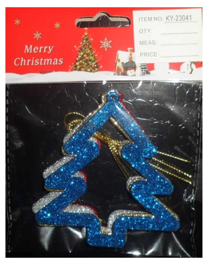 Σετ Χριστουγεννιάτικα Στολίδια 9x8.5εκ. 4τεμ