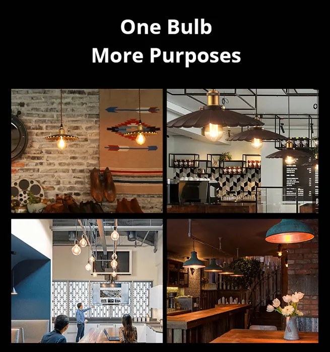 SONOFF Smart λάμπα LED Filament B02-F-A60, Wi-Fi, 7W, E27, 2200K-6500K