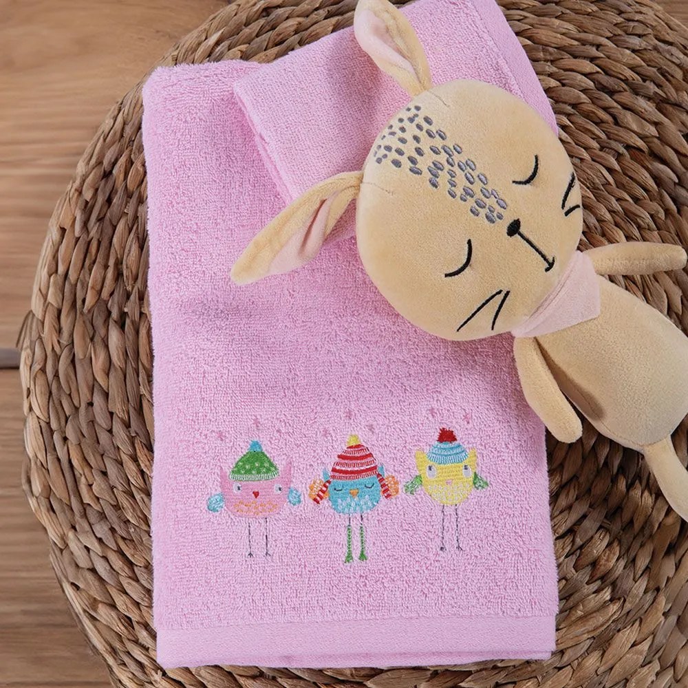 Πετσέτες Παιδικές Tweet So Sweet - Lovely (Σετ 2τμχ) Lilac Nef-Nef Homeware Σετ Πετσέτες 70x140cm 100% Cotton