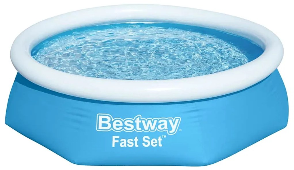 BESTWAY ΠΙΣΙΝΑ ΦΟΥΣΚΩΤΗ ΣΤΡΟΓΓΥΛΗ FAST SET ΜΠΛΕ 244 X 66 ΕΚ. 57265 3202657