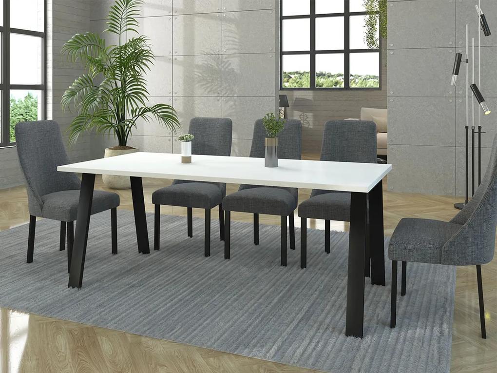 Τραπέζι Tucson 143, Άσπρο, 75x90x185cm, 54 kg, Πλαστικοποιημένη μοριοσανίδα, Μέταλλο | Epipla1.gr