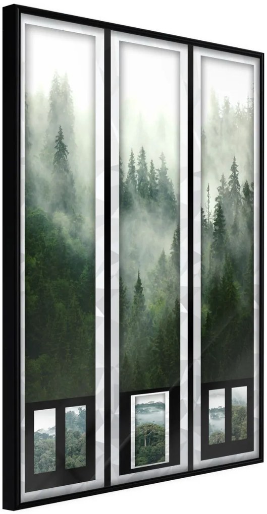 Αφίσα - Eternal Forest – Triptych - 40x60 - Μαύρο - Χωρίς πασπαρτού