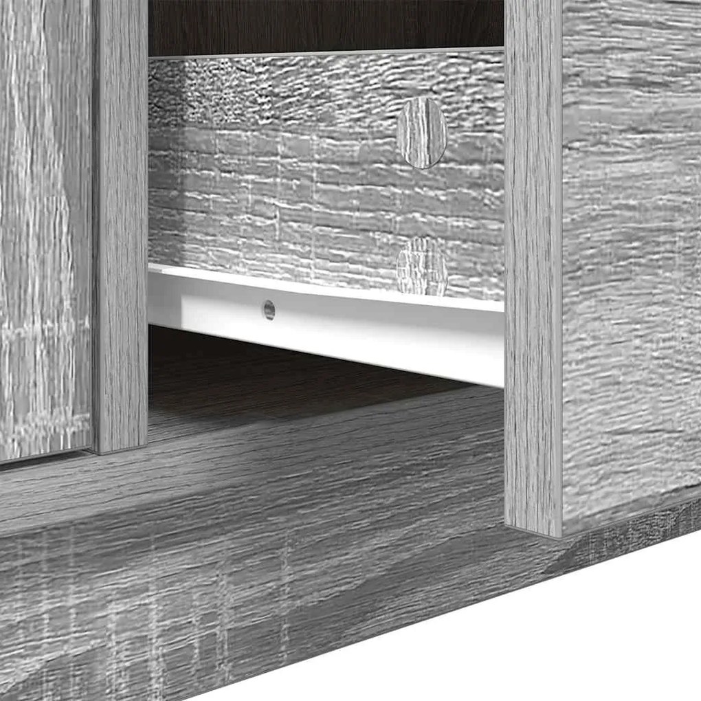 Έπιπλο Τηλεόρασης με LED Γκρι Sonoma 100x41x50 εκ. - Γκρι
