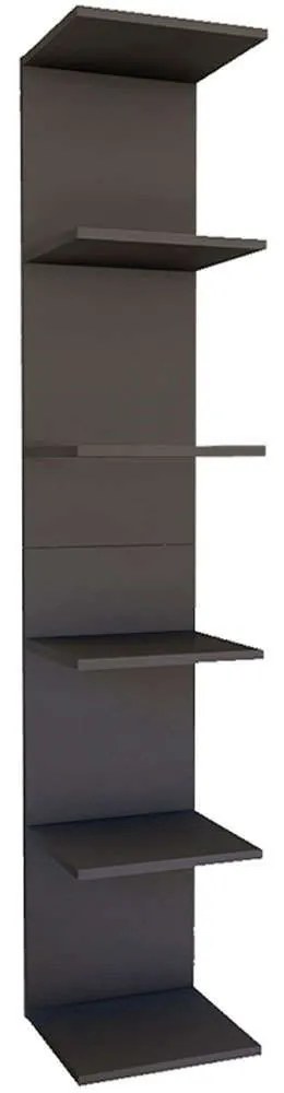 Βιβλιοθήκη - Ραφιέρα Ogden 0212550 34,5x30x180cm Anthracite