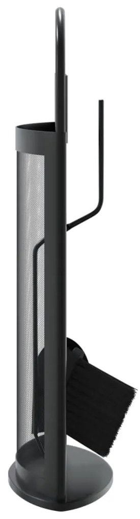 vidaXL Σετ Εργαλείων Τζακιού 5 Τεμαχίων 23x15x66 εκ. Ατσάλινο