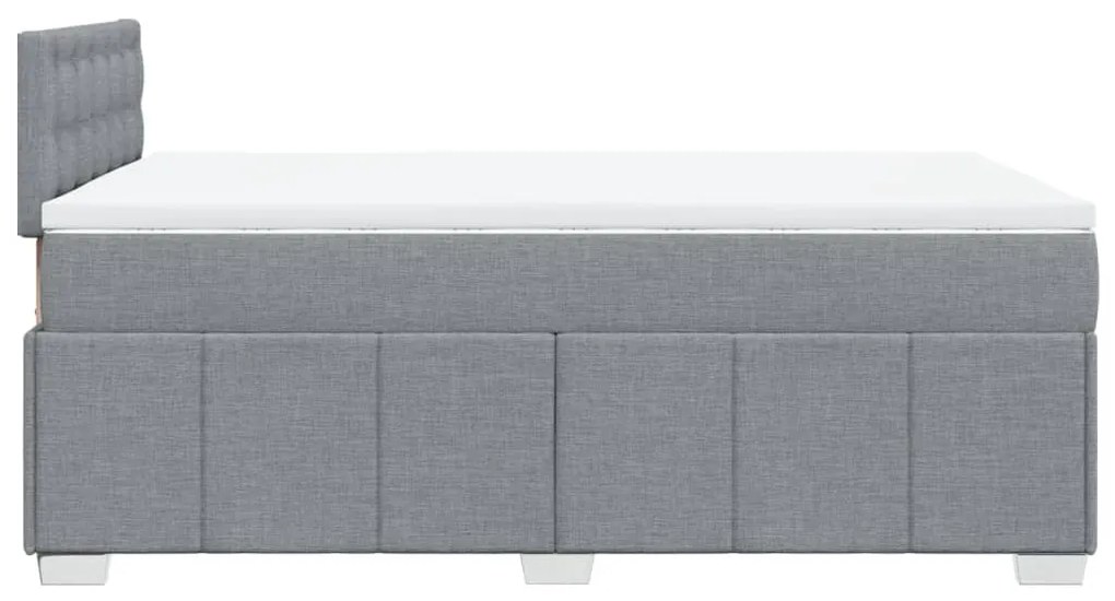 ΚΡΕΒΑΤΙ BOXSPRING ΜΕ ΣΤΡΩΜΑ ΑΝΟΙΧΤΟ ΓΚΡΙ 120X190 ΕΚ. ΥΦΑΣΜΑΤΙΝΟ 3289321