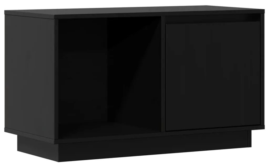 vidaXL Έπιπλο Τηλεόρασης Μαύρο 74 x 35 x 44 εκ. από Μασίφ Ξύλο Πεύκου